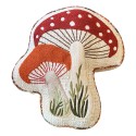 Clayre & Eef Sierkussen Paddenstoel 40x38x4 cm Beige Polyester Paddenstoelen