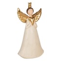 Clayre & Eef Decorative Figurine Angel 29x17x55 cm Grey Plastic