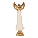 Clayre & Eef Decoratie Beeld Engel 27x18x78 cm Beige Kunststof
