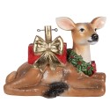 Clayre & Eef Weihnachtsbaumständer Hirsch 57x25x39 cm Braun Kunststoff