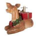 Clayre & Eef Weihnachtsbaumständer Hirsch 57x25x39 cm Braun Kunststoff