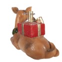 Clayre & Eef Weihnachtsbaumständer Hirsch 57x25x39 cm Braun Kunststoff