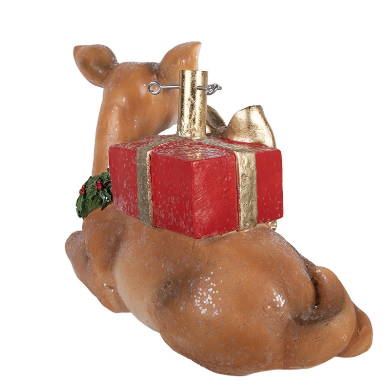 Clayre & Eef Weihnachtsbaumständer Hirsch 57x25x39 cm Braun Kunststoff