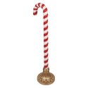 Clayre & Eef Décoration de Noël Image Canne en sucre d'orge 33x24x101 cm Rouge Plastique
