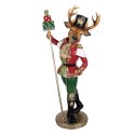 Clayre & Eef Christmas Decoration Figurine Deer 29x19x61 cm Brown Plastic