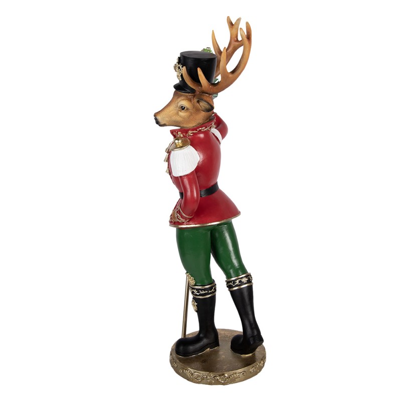 Clayre & Eef Christmas Decoration Figurine Deer 29x19x61 cm Brown Plastic