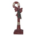 Clayre & Eef Décoration de Noël Image Canne en sucre d'orge 35x23x100 cm Rouge Plastique