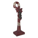 Clayre & Eef Décoration de Noël Image Canne en sucre d'orge 35x23x100 cm Rouge Plastique