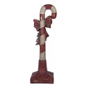 Clayre & Eef Décoration de Noël Image Canne en sucre d'orge 35x23x100 cm Rouge Plastique