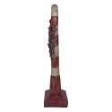 Clayre & Eef Décoration de Noël Image Canne en sucre d'orge 35x23x100 cm Rouge Plastique