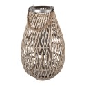 Clayre & Eef Windlicht Beige Rattan