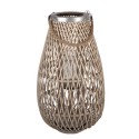 Clayre & Eef Windlicht Beige Rattan