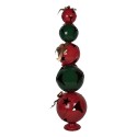 Clayre & Eef Weihnachtsdekorationsfigur Christbaumkugel 53x44x137 cm Rot Grün Metall