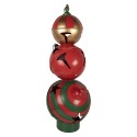 Clayre & Eef Décoration de Noël Image 31x30x88 cm Rouge Métal