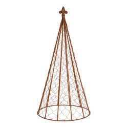 Clayre & Eef Statuetta decorativa Ø 30x62 / Ø 25x51 / Ø 20x41 cm Marrone Metallo