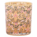 Clayre & Eef Teelichthalter Rosa Glas