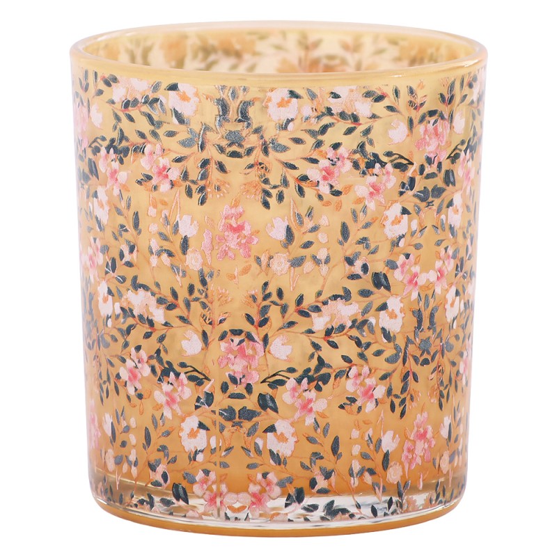 Clayre & Eef Teelichthalter Rosa Glas