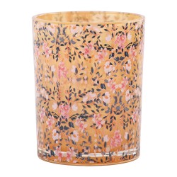 Clayre & Eef Teelichthalter Rosa Glas