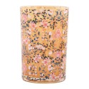 Clayre & Eef Portacandela Rosa Vetro