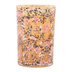 Clayre & Eef Teelichthalter Rosa Glas