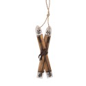 Clayre & Eef Hanger 5x2x15 cm Bruin Hout