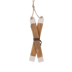 Clayre & Eef Hanger 5x2x15 cm Bruin Hout