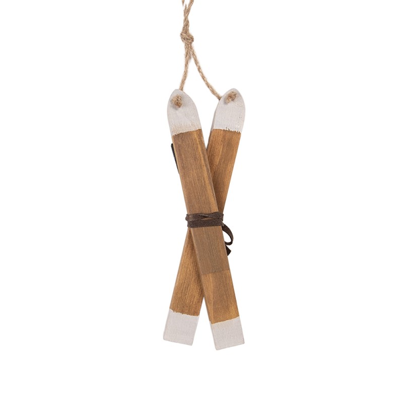 Clayre & Eef Hanger 5x2x15 cm Bruin Hout