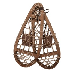 Clayre & Eef Dekorative Vintage-Ski 20x6x35 cm Braun Holz