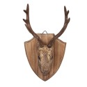 Clayre & Eef Image de décoration Cerf 21x14x36 cm Marron Bois