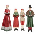 Clayre & Eef Kerstdecoratie Beeld Kerstgroep 13x12x40 cm Rood Kunststof
