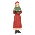 Clayre & Eef Kerstdecoratie Beeld Kerstgroep 13x12x40 cm Rood Kunststof