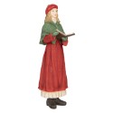 Clayre & Eef Kerstdecoratie Beeld Kerstgroep 13x12x40 cm Rood Kunststof