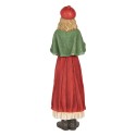 Clayre & Eef Kerstdecoratie Beeld Kerstgroep 13x12x40 cm Rood Kunststof
