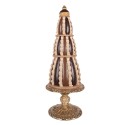 Clayre & Eef Decorative Figurine Cake Ø 21x56 cm Brown Plastic