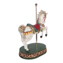 Clayre & Eef Statuetta decorativa Cavallo 30x19x40 cm Bianco Plastica