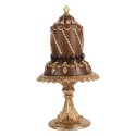 Clayre & Eef Decorative Figurine Cake Ø 18x33 cm Brown Plastic