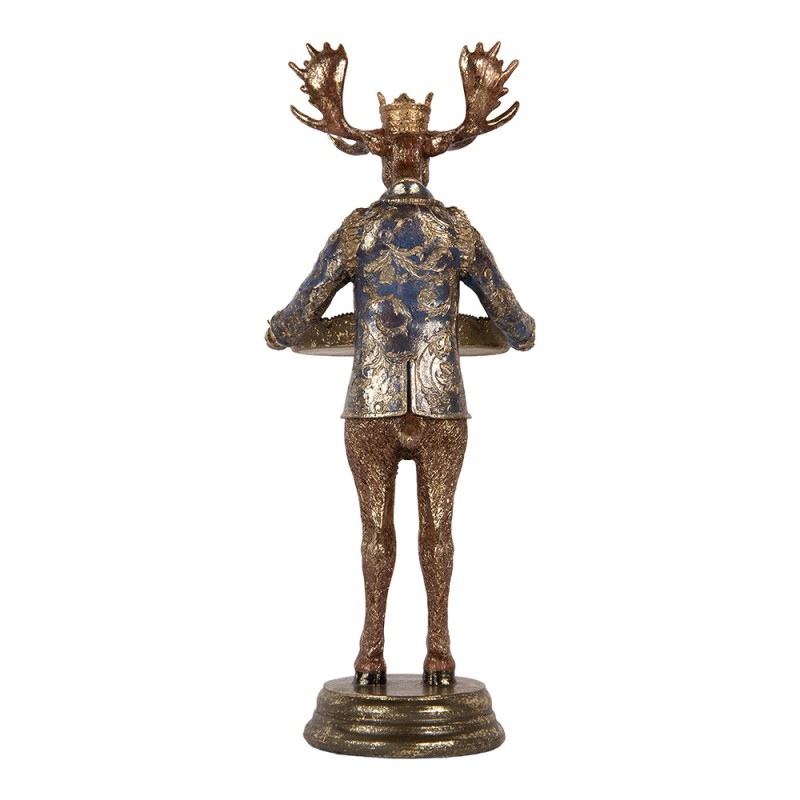 Clayre & Eef Statuetta decorativa Cervo 16x15x36 cm Marrone Plastica