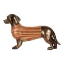 Clayre & Eef Statuetta decorativa Cane 40x11x24 cm Marrone Plastica