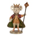 Clayre & Eef Decorative Figurine Mouse 18x12x25 cm White Plastic