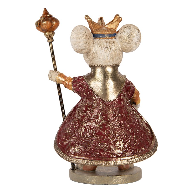 Clayre & Eef Decorative Figurine Mouse 18x12x25 cm White Plastic
