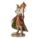 Clayre & Eef Decorative Figurine Mouse 18x12x25 cm White Plastic