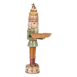 Clayre & Eef Décoration de Noël Image Casse-noisette 15x15x41 cm Marron Plastique