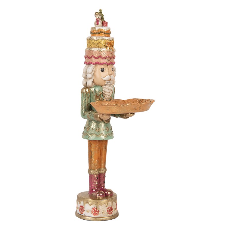Clayre & Eef Décoration de Noël Image Casse-noisette 15x15x41 cm Marron Plastique