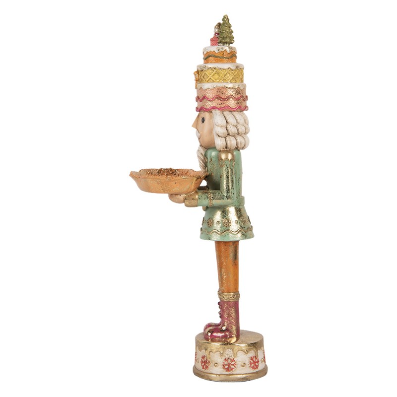 Clayre & Eef Décoration de Noël Image Casse-noisette 15x15x41 cm Marron Plastique