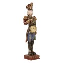 Clayre & Eef Weihnachtsdekorationsfigur Nussknacker 15x11x45 cm Rot Kunststoff