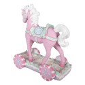Clayre & Eef Decorative Figurine Horse 35x16x38 cm Pink Plastic