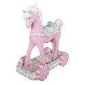 Clayre & Eef Decorative Figurine Horse 35x16x38 cm Pink Plastic