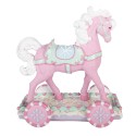 Clayre & Eef Decorative Figurine Horse 35x16x38 cm Pink Plastic