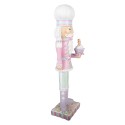 Clayre & Eef Décoration de Noël Image Casse-noisette 13x11x47 cm Rose Plastique