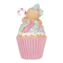 Clayre & Eef Decorative Figurine Cupcake Ø 9x16 cm Pink Plastic